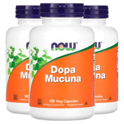 Extrato De Dopa Mucuna Now Foods 180 Veg Cáps Importado 3un