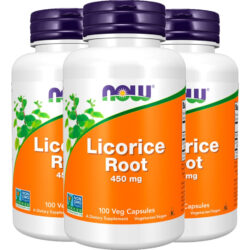 Raiz De Alcaçuz 450mg 100 Caps Importado 4un Now Foods