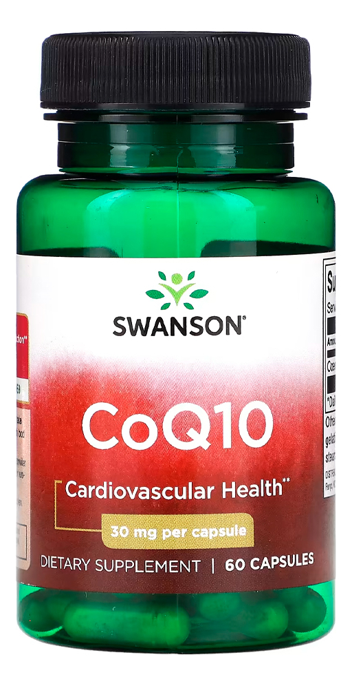 Co-enzima Coq 10 30mg Swanson 60 Caps Importado