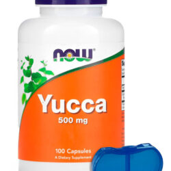 Yucca 500mg Now Foods 100 Cáps + Porta Cápsulas