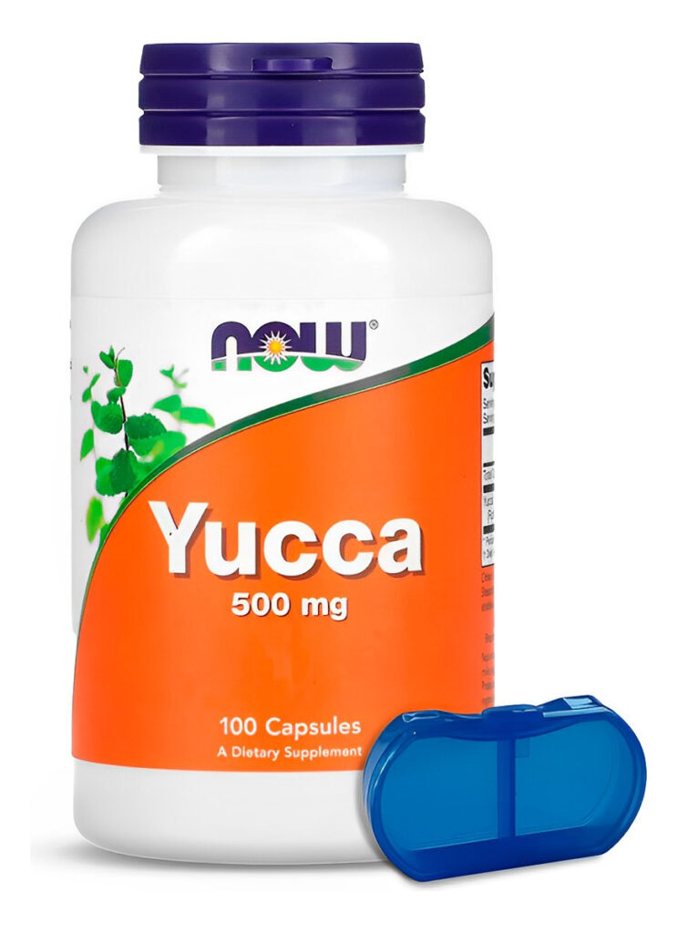 Yucca 500mg Now Foods 100 Cáps + Porta Cápsulas