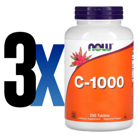 Vitamina C-1000mg 250 Tablets Importado 3un Now Foods - Imagem 2