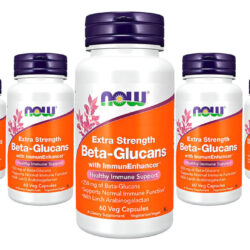 Beta-glucanos 1,3/1,6 Now Foods Beta-glucans 60veg Caps 5un Sabor Sem Sabor