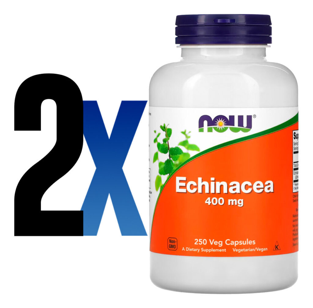 Equinácea 400mg 250 Cáps Importado 2un Now Foods - Imagem 2