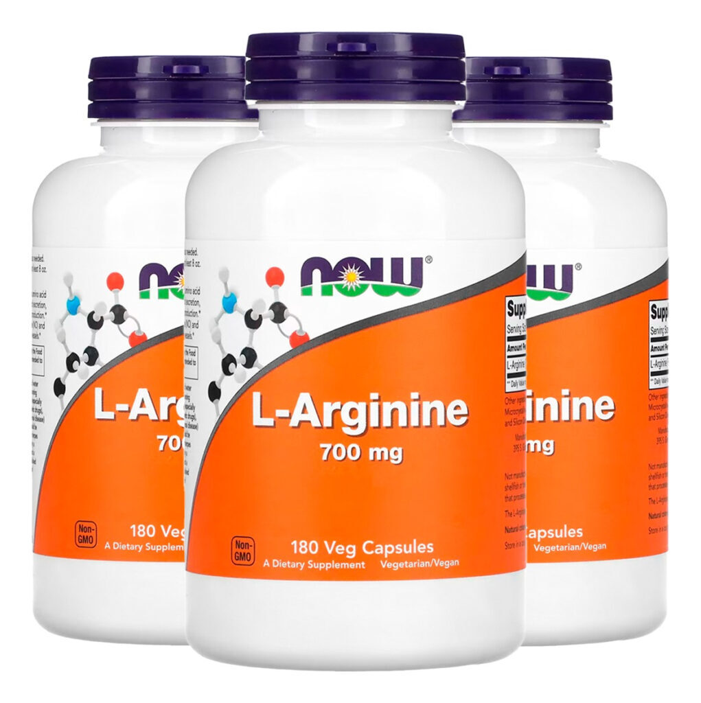 L-arginina 700mg 180 Cáps Importados 3un Now Foods