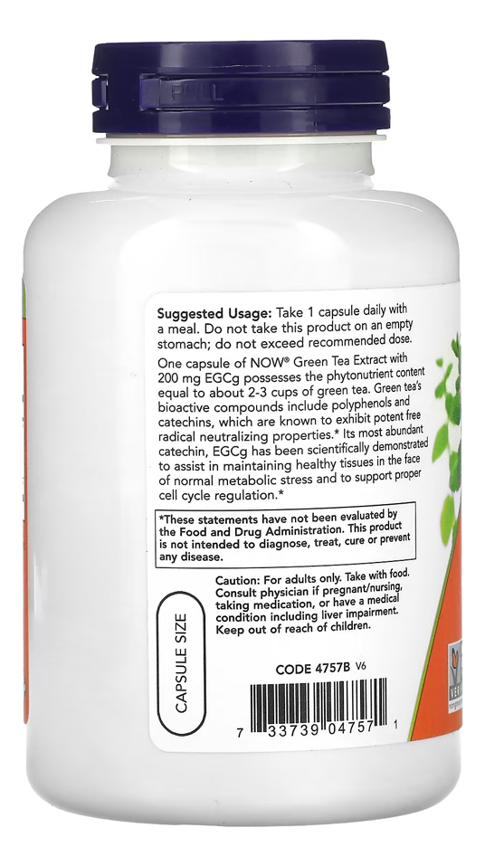 Extrato Chá Verde Egcg Now Foods 180cáps + Porta Cápsulas - Imagem 3
