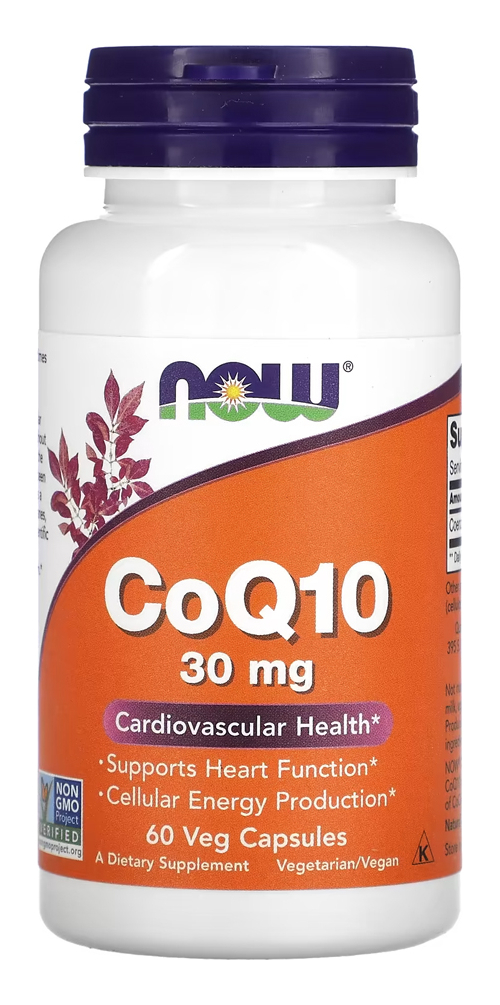 Coenzima Coq10 30mg Now Foods 60 Veg Caps Importado