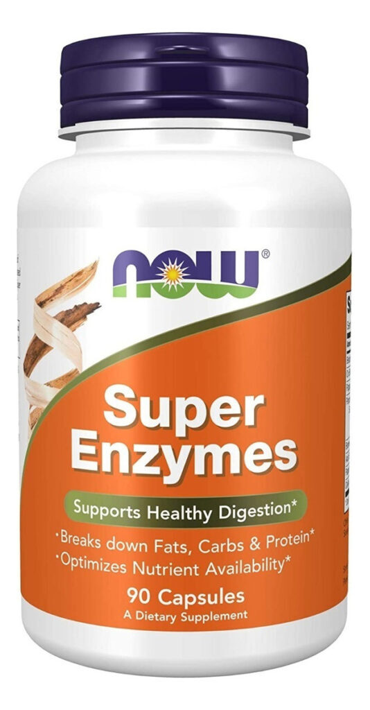 Super Enzimas Digestivas Now Foods 90 Cápsula Ultra Concentrado Sabor Without Flavor