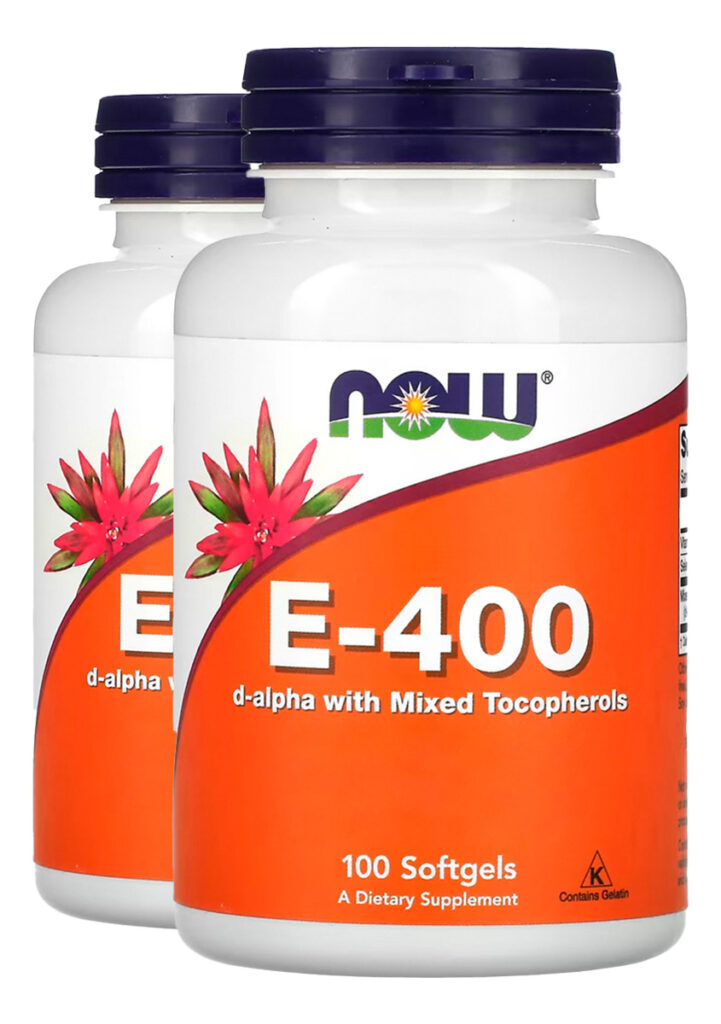 Vitamina E 400ui 100 Softgels Importado 2un Now Foods