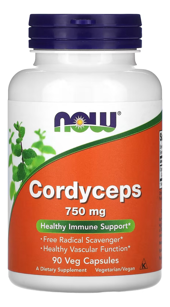 Cordyceps 750mg Now Foods 90 Veg Caps Importado