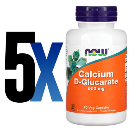 D-glucarato Cálcio 500mg Now Foods 90veg Caps Importado 5un - Imagem 2
