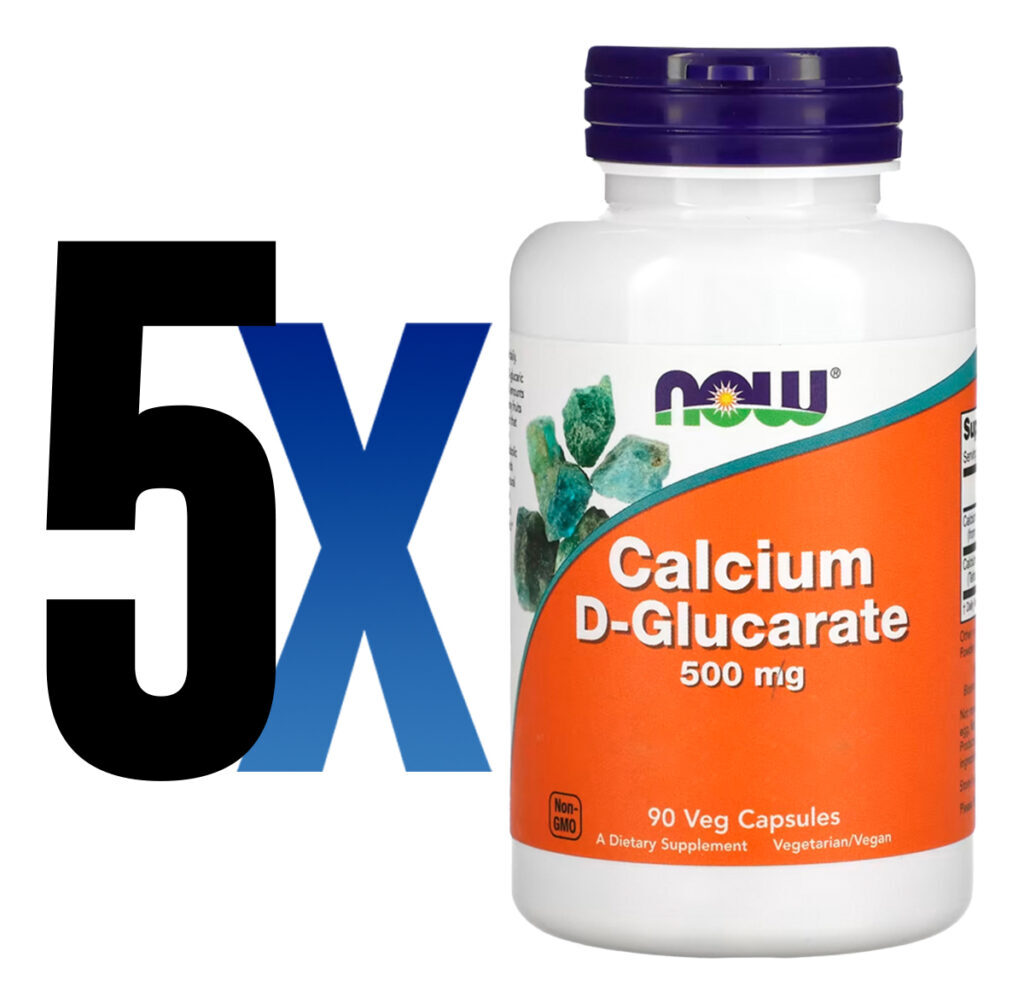 D-glucarato Cálcio 500mg Now Foods 90veg Caps Importado 5un - Imagem 2