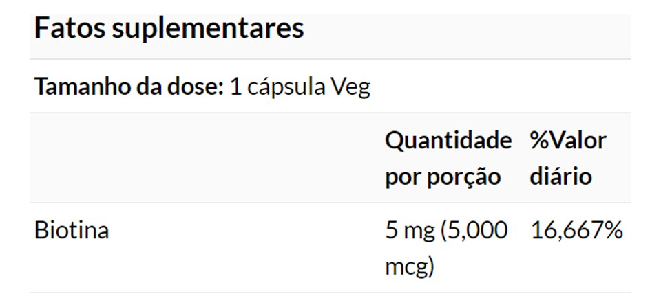 Biotina 5000mcg 60 Veg Cáps Importado 5un Now Foods - Imagem 5