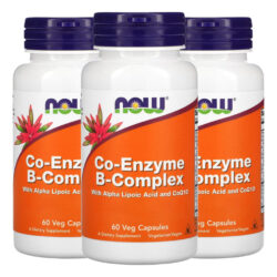 Coenzima Complexo B Now Foods 60 Cápsulas Importado 3un