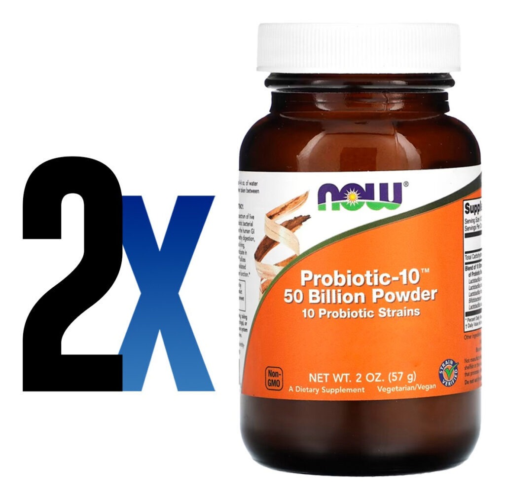 Pó Probiotico-10 50 Bilhões 57g Importado 2un Now Foods - Imagem 2