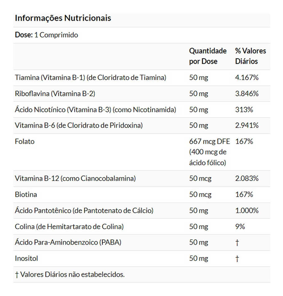 Vitamina B-50 100 Tablets Importado 2un Now Foods - Imagem 5