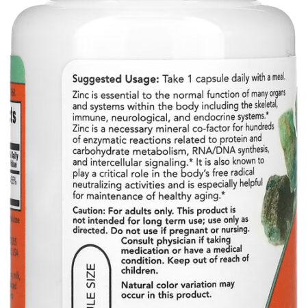 Zinco Picolinato 50mg 60 Veg Caps Nowfoods Importado - Imagem 3