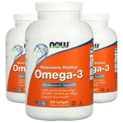 Ômega-3 Molecularmente Destilado 500soft 3un Now Foods