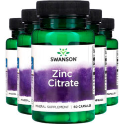 Citrato De Zinco 30 Mg Swanson 60 Capsulas Importado 5un