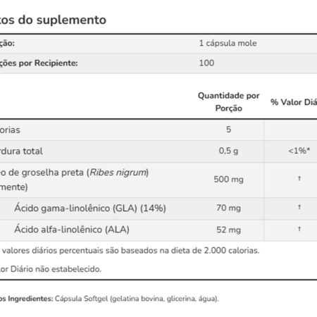 Óleo Groselha Preta 500mg Now Foods 100 Softgl Importado - Imagem 4