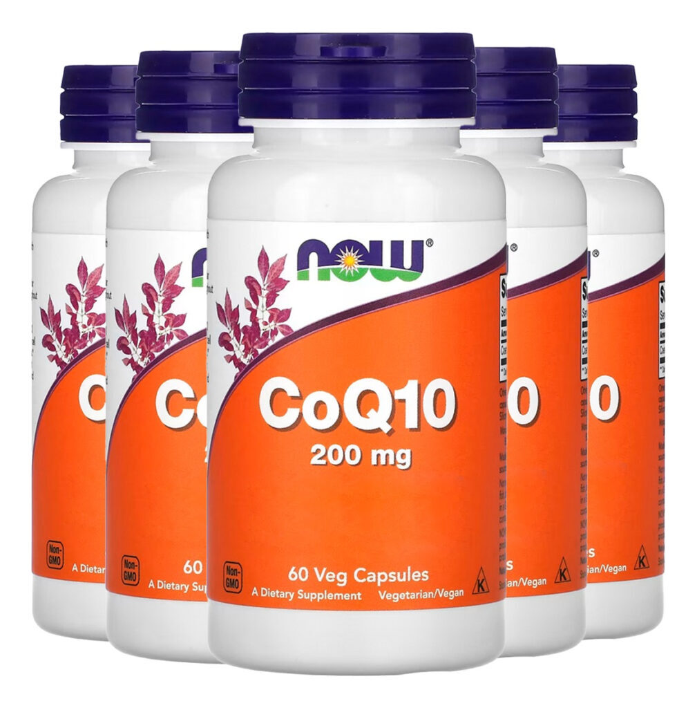 Coenzima Coq10 200mg 60 Veg Cáp Importado 5un Now Foods
