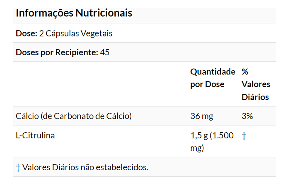 L-citrulina 750mg Now Foods 90 Veg Caps Importado - Imagem 4