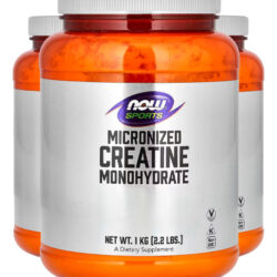 Creatina Monohidratada Now Foods 1kg Pó Importado 3un
