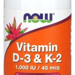 Vitamina D3 25mcg Com Vitamina K2 45mcg Now Foods 120veg Cap Sabor Sem Sabor