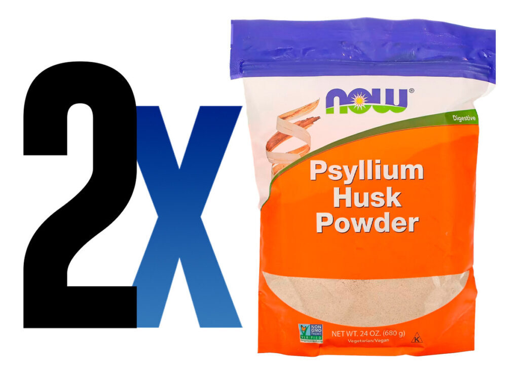 Cascas De Psyllium Pó 680g Importado 2un Now Foods - Imagem 2