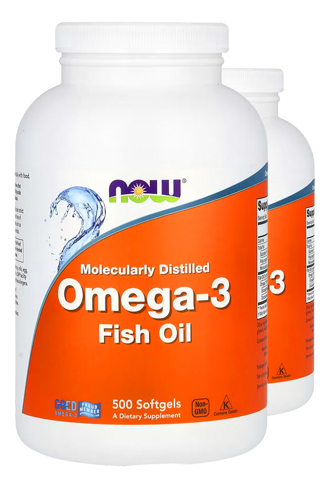 Now Foods Ômega-3 Molecularmente Destilado 500soft 2un