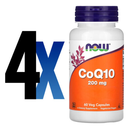 Coenzima Coq10 200mg 60 Veg Cáp Importado 4un Now Foods - Imagem 2