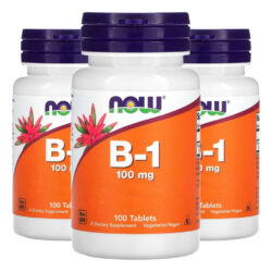 Vitamina B-1 100mg 100 Veg Tablets Importado 3un Now Foods