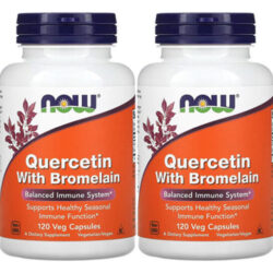 Quercetina 800mg Now Foods Bromelaína 120veg Cap 4un