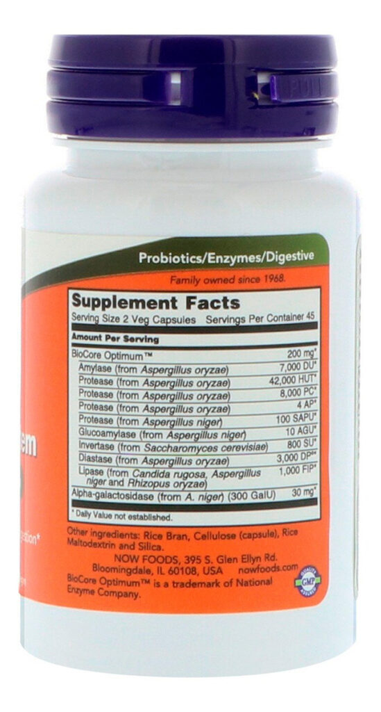 Optimal Digestive System (90 Vcaps) Now Foods Sabor Without Flavor - Imagem 2