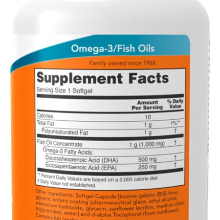Dha-500 250epa Óleo De Peixe 90soft Importado 5un Now Foods - Imagem 3