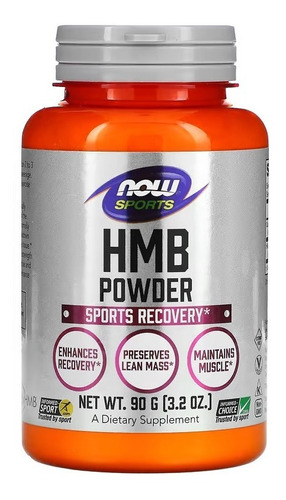 Now Foods Sports Hmb Sports Recovery Em Pó 90g, Sabor Sem Sabor