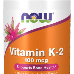 Vitamina K2 100mcg Veg Capsules Now Foods