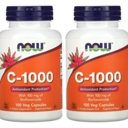 Vitamina C 1000mg Now Foods 100veg Caps 2un