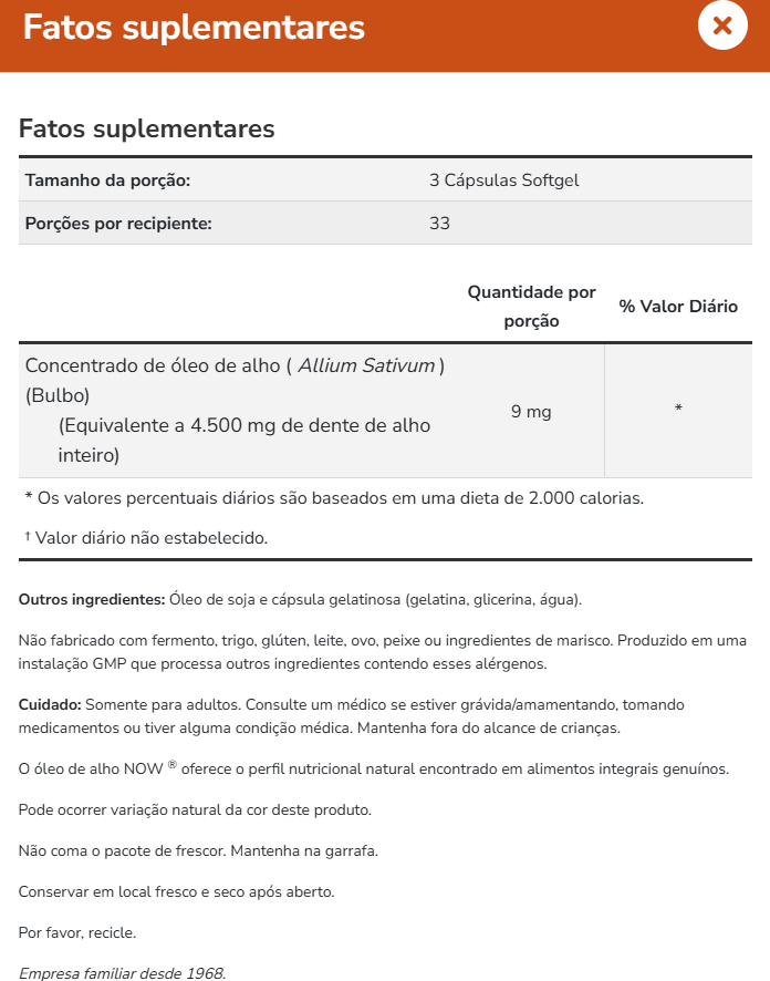 Óleo De Alho 1500 Mg Now Foods 250 Caps Garlic Oil Importado Sabor Original - Imagem 5
