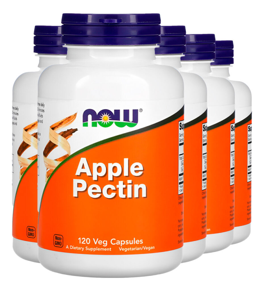 Pectina De Maçã 700mg 120 Cáps Importado 5un Now Foods