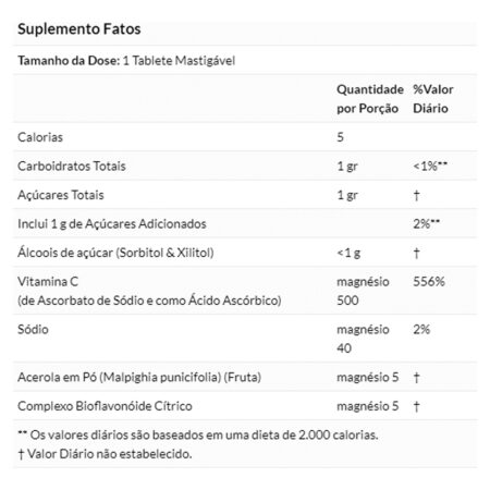 Vitamina C-500 Now Foods 100 Tablets Sabor Cereja - Imagem 4