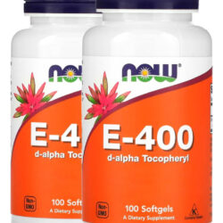 Vitamina E-400 268mg 100 Softgels Importado 2un Now Foods