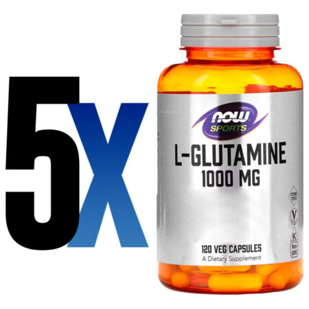 L-glutamina 1000mg Sports 120 Caps Importado 5un Now Foods - Imagem 2