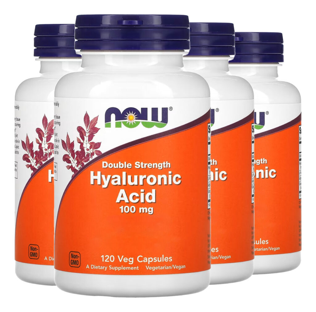 Ácido Hialurônico 100mg Now Foods 120 Cápsulas Importado 4un
