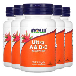 Ultra Vitamina A E D-3 Now Foods 100soft Importado 5un