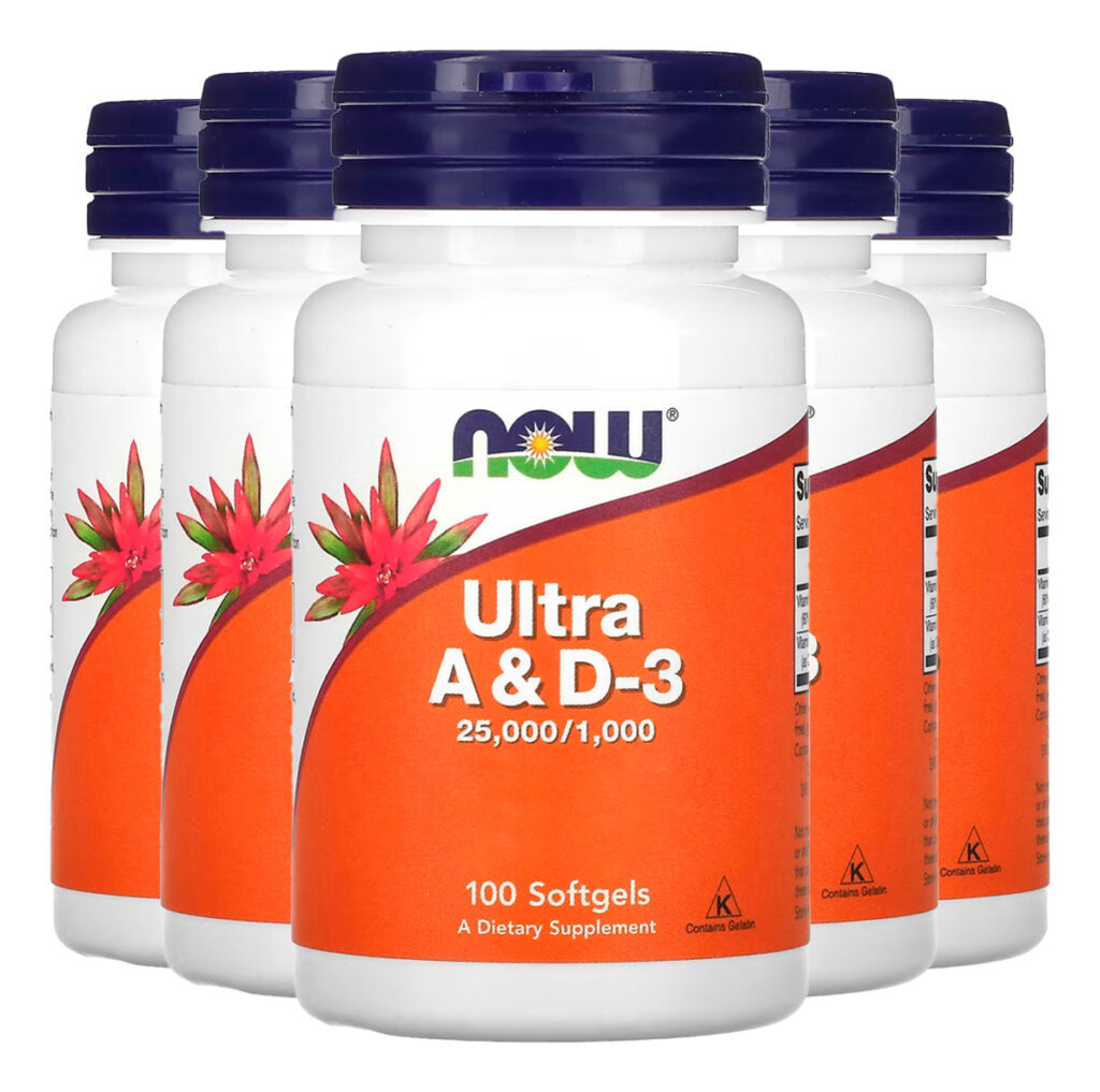 Ultra Vitamina A E D-3 Now Foods 100soft Importado 5un