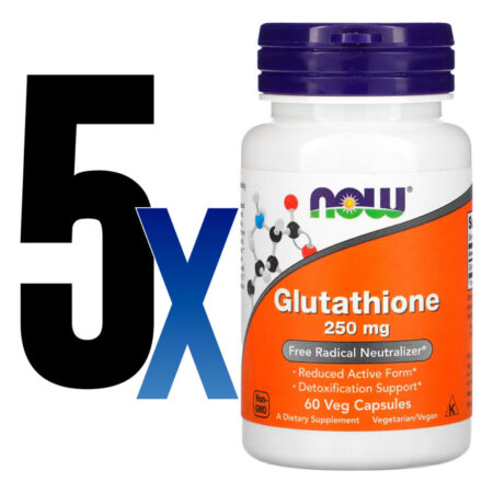 Glutathione Glutationa 250mg Now Foods 60cap Veg 5un - Imagem 2