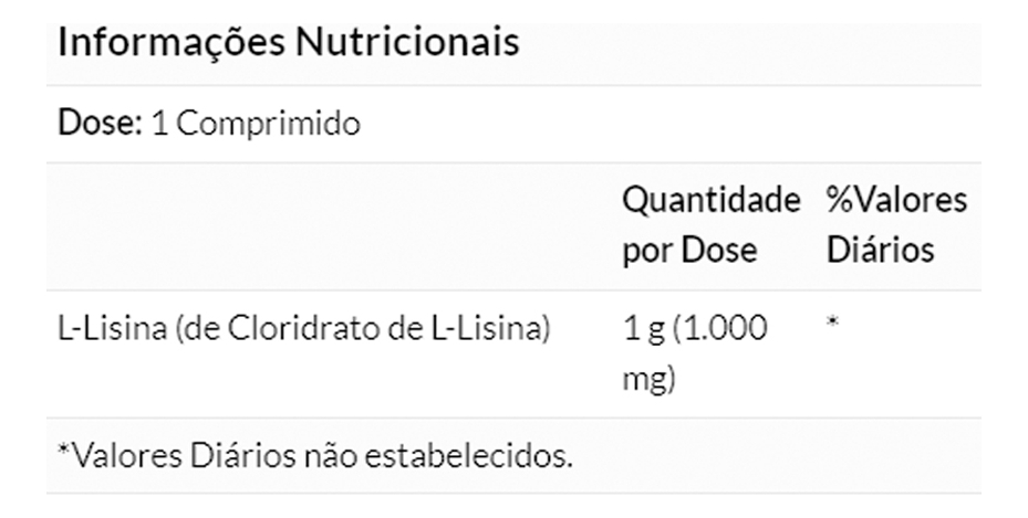 L Lisina Dupla Força 1000mg Now Foods 100tab - Imagem 5