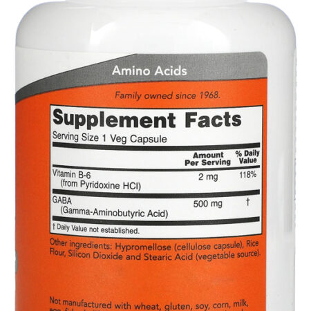 Ácido Gama 500mg E Vitamina B6 100 Cáps Importado - Imagem 2