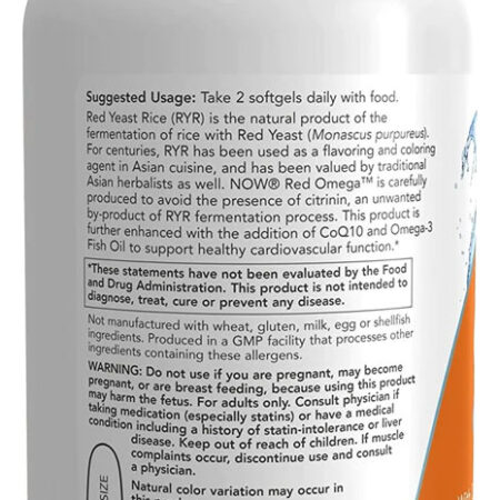 Óleo De Peixe Red Omega Now Foods 180 Sofgels Importado 5un - Imagem 4